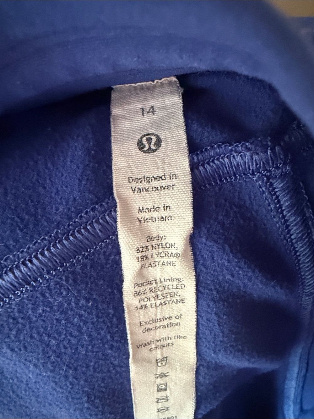 lululemon athletica Girls' Navy Leggings